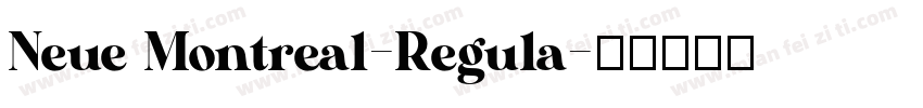 Neue Montreal-Regula字体转换